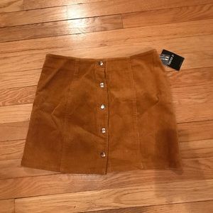 Forever 21 button on corduroy skirt